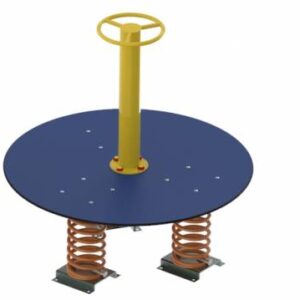 OSCILLATING BASE WITH SPRING, IN HPL